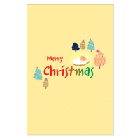 성탄카드 - 아기예수와 나무들 (대/3매)(상품코드 3512301)